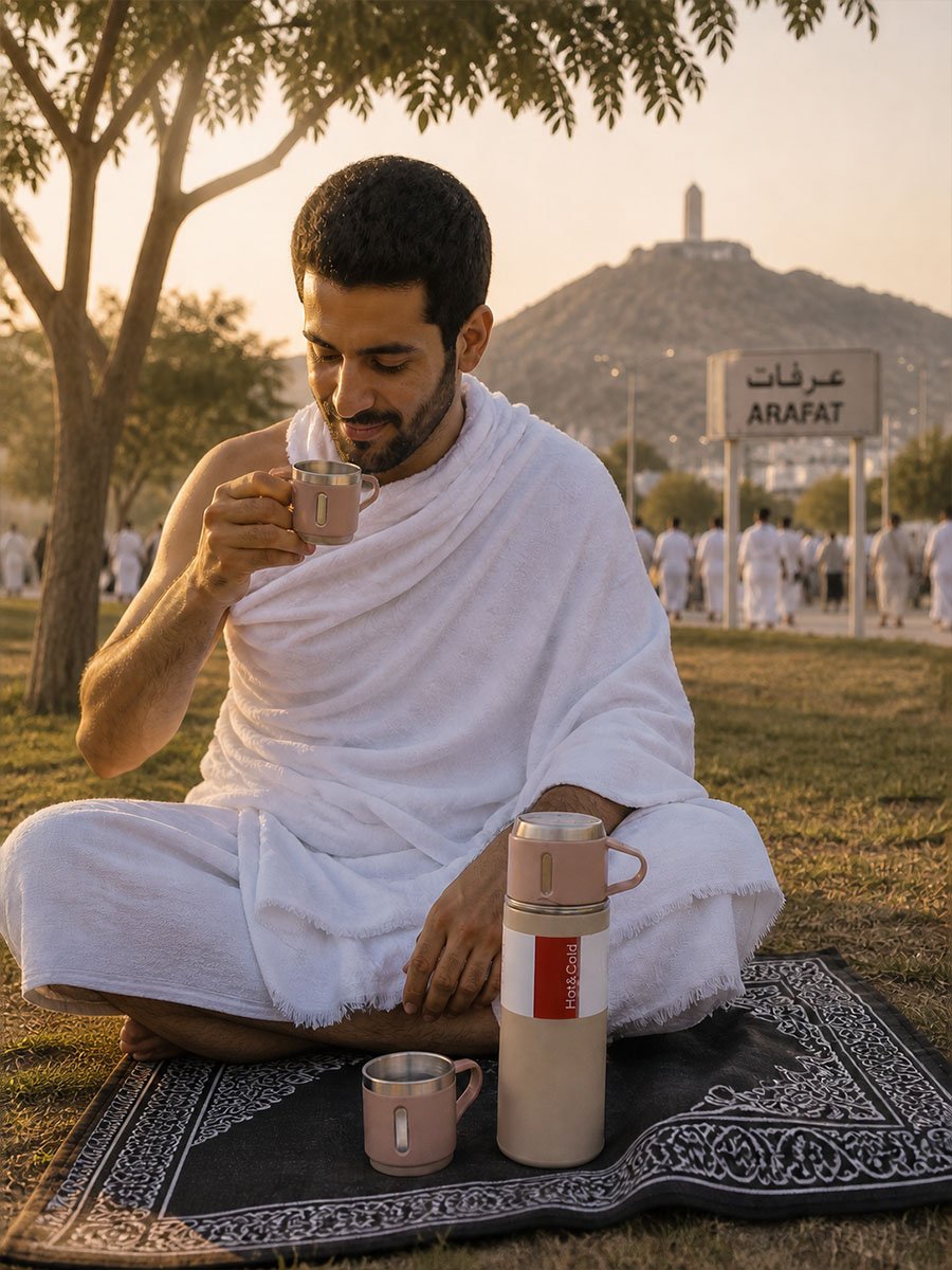 ترمس مع أكواب